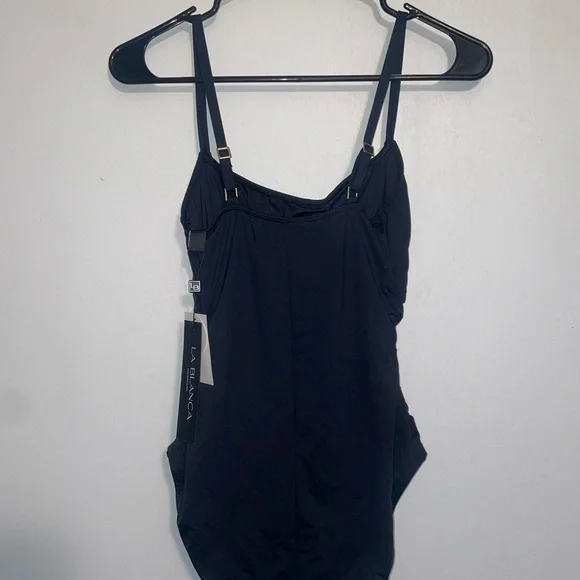 La Blanca Island Goddess Rouched Body Lingerie Mio One Piece Swimsuit 6 - Picture 9 of 10